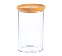 Argon Tableware Scandi Storage Jars with Cork Lids - 1000ml - 3 Pack - Modern Round Organisation Container Glass Jar for Kitchens, Pantry, Bathrooms, Utility Rooms