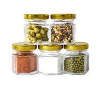 Glass Storage Jars 45Ml / 1.52Oz - Pack Of 90 - Mini Mason Jars With Airtight Metal Lids For Jam, Preserves, Spices & Food Storage