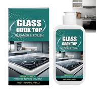 Glass Stove Top Cleaner Polish,Scratch Free Stove Top Scratch Remover,Ceramic Hob Cleaner Spray,Cooktop Heavy Duty Cl/eaner and Polish,Glass Cooktop Polishing Liquid,Glass Hob Clea/ner,Cooker Clea/ner