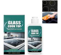 Glass Stove Top Cleaner Polish & Scratch Remover,Ceramic Hob Cleaner Spray,Hob Cleaner Glass Ceramic,Heavy Duty Induction Electric Hob Cleaner Non Scratch,Glass Cooktop and Stove Top Polish,100 ml (1)