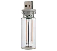 Glass Table Lamp,Retro LED Touch Control Lantern - No Glare Dimmable Ambient Desk Lamp | for Bedside Reading Home Office Nursery Kitchen Dorm