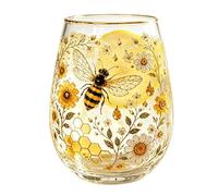 Glass Tea Cup Drink Container Floral Pattern Glass Tea Cup for Juice Milk Smoothies Drinks Restaurant Valentine's Day Office Bar Kitchen Whiskey Wedding Party Birthday Beer Z