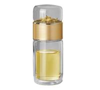 Glass Tea Infuser | Double Layer Glass Water Bottle | Insulation Tea Cup | Glass Tea Infuser Bottle | Tea Infuser Bottle for Loose Tea for Loose Tea, Flower Tea, Home, Travel