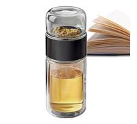 Glass Tea Infuser | Double Layer Glass Water Bottle | Insulation Tea Cup | Glass Tea Infuser Bottle | Tea Infuser Bottle for Loose Tea for Loose Tea, Flower Tea, Home, Travel