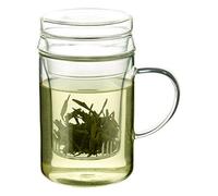 Glass Tea Infuser Mug/Cup with Lid 350ml - Chiswick Tea Co