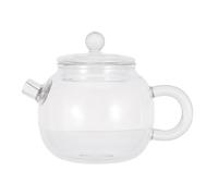 Glass Tea Kettle 200ml with Lid, Glass Teapot | Borosilicate Glass, Convenient Handle, High Temperature Use, Brewing Hot Tea, One Piece