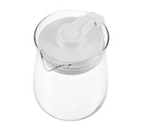 Glass Tea Pot 2000ml Large Capacity for Home and Restaurants | White Finish, PP Lid and Handle, Smooth Safe Use, Practical Convenient Serving for Homes and Restaurants