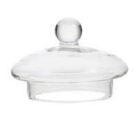 Glass Tea Strainer Replacement Lid Transparent Clear Teapot Lid for 1000ml Teapot Household Heat-Resistant 8.2cm