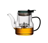 Glass Teapot Filter Tea Kettle Home Use Teapot for Daily Use(Green,680ML)