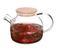 Glass Teapot Loose Tea Leaf Filter Coffee Herbal Pot Jug with Strainer Large 1L