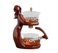 Glass Teapot Set with Infuser | Semi-Automatic Glass Teapot with Tea Set with Infuser, Glass Tea Set for Lazy People, Guest Meeting