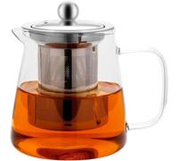 Glass Teapots 750ml Borosilicate Glass Tea Pots with Infuser, Stovetop Safe Tea Kettle with 304 Stainless Still Strainer Small Teapot for Loose Leaf Tea, Herbal Tea, Fruit Tea, Coffee