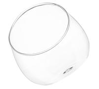 Glass Terrarium Bowl for Moss and Succulents Modern round Planter | Tabletop Vase, Compact 13.5cm Size, Study and Living Room Decor, Low Maintenance Use