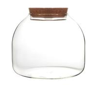 Glass Terrarium for Plants, 1600ml Plant Terrarium with Cork Lid, Large Opening Jar for Mini Succulents Landscape Building, Floral Displays, Jar