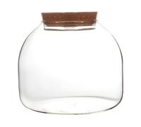 Glass Terrarium for Plants, 1600ml Plant Terrarium with Cork Lid, Large Opening Jar for Mini Succulents Landscape Building, Floral Displays, Craft Collections and Etc. Glass