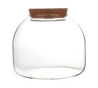 Glass Terrarium for Plants, 1600ml Plant Terrarium with Cork Lid, Large Opening Terrarium Jar for Mini Succulents Landscape Building, Floral Displays, Craft Collections and Etc. Terrarium Jar Glass Te