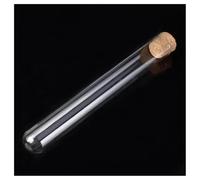 Glass Test Tubes with Cork Stoppers,Lab Glassware U-Shape Glass Tubes With Cork Stopper Transparent Multiple Sizes Pack of 12(15x150mm)
