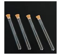 Glass Test Tubes with Cork Stoppers,Lab U-Shape Glass Tubes With Cork Stopper Clear Multiple Sizes Pack Of 12(15x150mm)