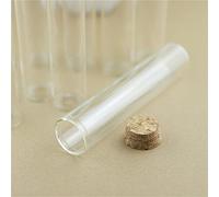 Glass Test Tubes with Cork Stoppers , Pack of 12 30x150mm 80ml Cork Glass Test Tube Bottle Stopper Storage Containers Craft Vials