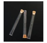 Glass Test Tubes with Cork Stoppers , Pack Of 24 Clear Glass Test Tubes With Corks 13x100mm Lab Supplies