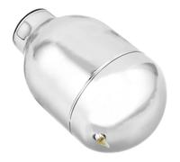 Glass Thermal Kettle 1l with Vacuum Liner, Narrow Spout, Silver | Precise Pouring for Coffee and Water, Glass Inner Liner, Small Mouth Diameter, Kitchen Use