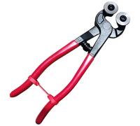 Glass Tile Cutting Pliers, Mosaic Pliers for Ceramic Tile, Stainless Steel Curved Tip Nippers with Spring Reset, Non Slip Handle, Precision Cutting for Glass, Tile, Stone