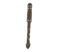 Glass Tile Drill Bit Triangle Shaped Four-Flute Carbide Steel With Hex Shank For Concrete Granite Ceramic Drilling Multi-Size Professional Tool(6mm)