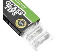 Glass Tips Compatible with Hemper Glass Filter Tips 5 Pack - Reusable Borosilicate Glass Roach Tips - Heat Resistant Glass Tips - Premium Glass Filters UK (8mm)