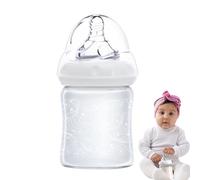Glass Toddler -, Baby Glass Feeder | Anti-Colic Feeding, Smooth Flow Solution with Comfortable Grip for Babies During Road Trips, Outings, or Daily Home Nursing