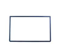 Glass Top Upper Screen Frame Lens Cover LCD Screen Protector with Adhesive for 3DS XL/New 3DS XL LLConsole(Blue)