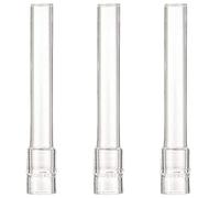 Glass Tube, 3Pcs Glass Stem for Steam/Smoke, 0.5x4" Straight Tube, Transparent Tubes, Washable Reusable Pipe for Laboratory, Experiment, Teaching, Pipe
