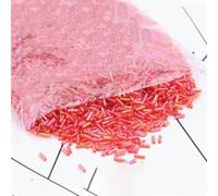 Glass Tube Beads | Color: Multicolor, Solid Black; Size: 2x6mm; Usage: DIY Jewelry Crafts(Ab Red,2x6mm 30g)