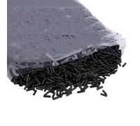 Glass Tube Beads | Color: Multicolor, Solid Black; Size: 2x6mm; Usage: DIY Jewelry Crafts(Solid Black,2x6mm 30g)