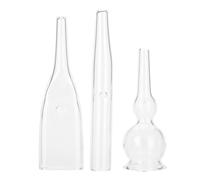 Glass Tube for blackhead Removal Kit - Facial Cleanser Beauty Machine Accessories - 3PCS Vacuum Pipe Set