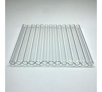Glass Tubes 12 Piece, Reusable Glass Straws 4 Inch Long, OD 10 mm, Thickness 1.5 mm, Industrial Borosilicate Glass Tubing for Short Cup (10mm-4IN-Clear)