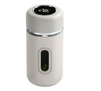 Glass Tumblers - Portable Coffee Cup | 280 Ml Anti-Fall Water Bottle | Portable Tea & Coffee Cup | Smart Temperature Display, Travel Mug for Daily Use Camping Picnic Home Restaurant