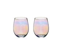 Glass Tumblers set of 2, Lustre Glassware, Gift Boxed BarCraft Metallics One Size