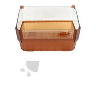 Glass Turtle Tank Aquarium, Thickened Clear Visible Turtle Habitat with Anti Escape Design, Easy Cleaning Aquatic Tank for Turtles Tortoises Fish Shrimps Small Amphibians