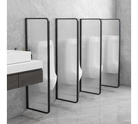 Glass Urinal Partition Wall Divider - Wall-Mounted Privacy Screen for Public Toilets, Perfect for Schools, Hotels, and Other Commercial Settings