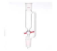 Glass Vacuum Take Off Adapter, Borosilicate Glass Adapter Pressure Drip Funnel No Tick Marks PTFE Valve Multiple Sizes(F628500W)