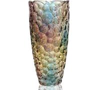 Glass Vase for Flowers, Large Tall Coloured Flower Vases | Modern Personalised Ornaments for Living Room Dining Bedroom Home Decor Accessories Christmas Birthday Gifts for Women