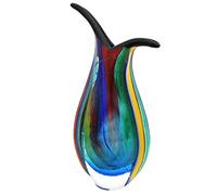 Glass vase, glass, vase, in the Italian Murano antique style, height 30cm, 2kg, table vase