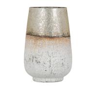 Glass Vase Gold White 17 x 17 x 25 cm