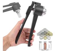 Glass Vial Crimper,Manual Vial Sealing Machine,Stainless Tool Convenient Sealing