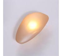 Glass Wall Sconce Oval Nordic Wall Sconces 5W Warm Light Designer Lamp Indoor Decor Lighting Fixture for Living Room Bedroom Hallway Conservatory Home Room(Amber,B)