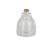 Glass Wasp Trap, Beehive Style, for Wasps Transparent Jar for Outdoor Use (Small (10x10x13.1cm))