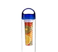 Glass Water Bottles Fruit Infuser Water Bottles Small Water Bottle Motivational Water Bottle Borosilicate Glass Water Sports Drinks Bottles blue,700ml