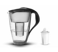 PearlCo Glass Water Filter (anthracite) inkl. 1 Universal classic Filter Cartridges (compatible with Brita Classic)