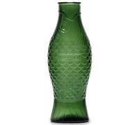 Glass Water Jug | Fish & Fish Collection by Paola Navone | Carafe 850ml | Dark Green Drink Bottle
