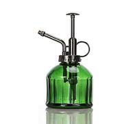 Glass Watering Can Watering Spray Bottle, 6 Inch Tall Vintage Style Spritzer With Plastic Top Pump, Hand Pressure Watering Can, For Plants Bonsai And Flowers